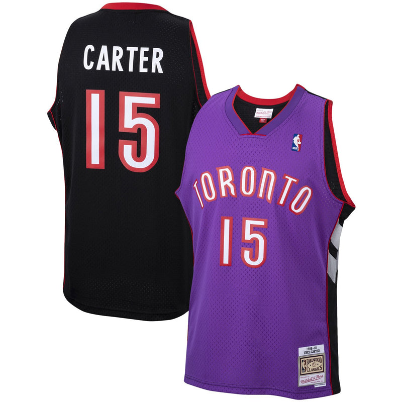Vince Carter Toronto Raptors Mitchell & Ness 1999/00 Hardwood Classics Swingman Jersey - Purple