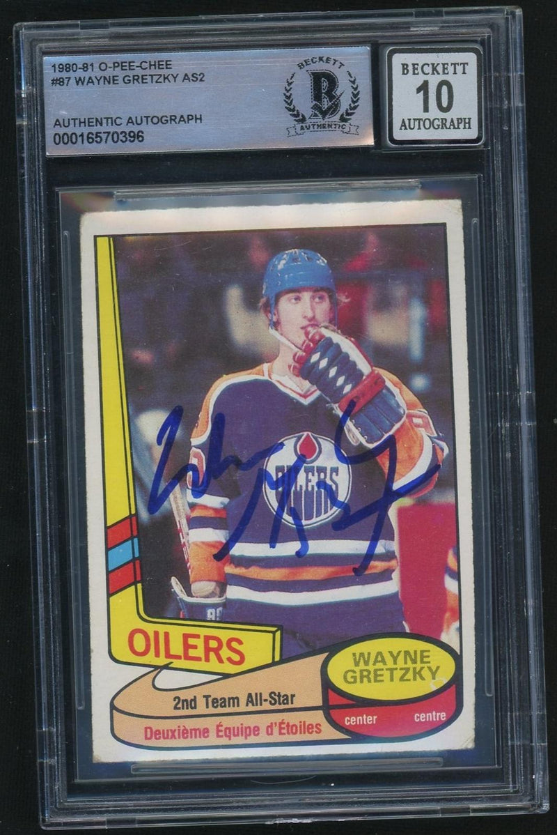 1980 O-Pee-Chee All Star Wayne Gretzky #87 BVG 0