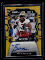 2024 Panini Prizm Draft Picks Signing Day Trey Benson #SD-TBN RC Auto
