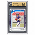 2024 Panini Donruss Rated Rookie JJ Mccarthy #303 BGS 9.5