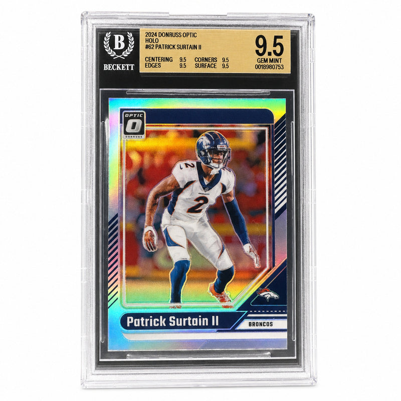 2024 Donruss Optic Holo #62 Patrick Surtain II BGS 9.5