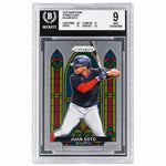 2021 Panini Prizm Juan Soto #SG-3 Stained Glass Nationals BGS 9