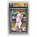 2025 Bowman Chrome BCP-6 Wen-Hui Pan Reptilian Refractors Reptilian Rookie Beckett 9.5 Gem Mint Philadelphia Phillies