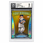 2024 Topps Chrome Update Yariel Rodriguez Youthquake Gold Refractor /50 BGS 9