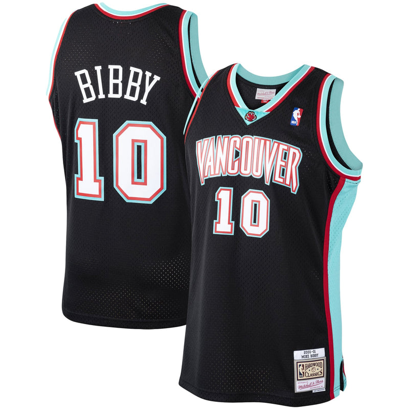 Mike Bibby Vancouver Grizzlies Mitchell & Ness 2000/01 Hardwood Classics Swingman Jersey - Black