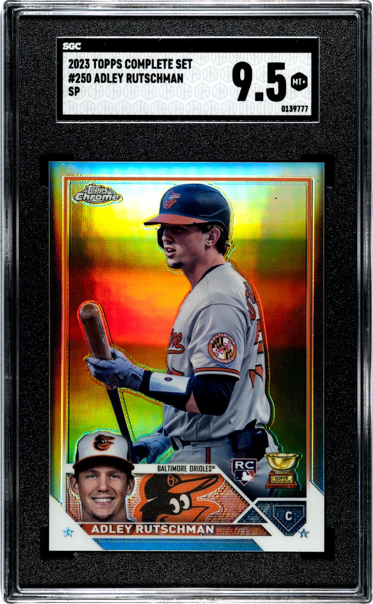 2023 Topps Chrome Complete Set Adley Rutschman #250 RC SP SGC 9.5