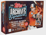 2025 Topps Archives Signature Series Baseball Hobby Box - Active Player Edition