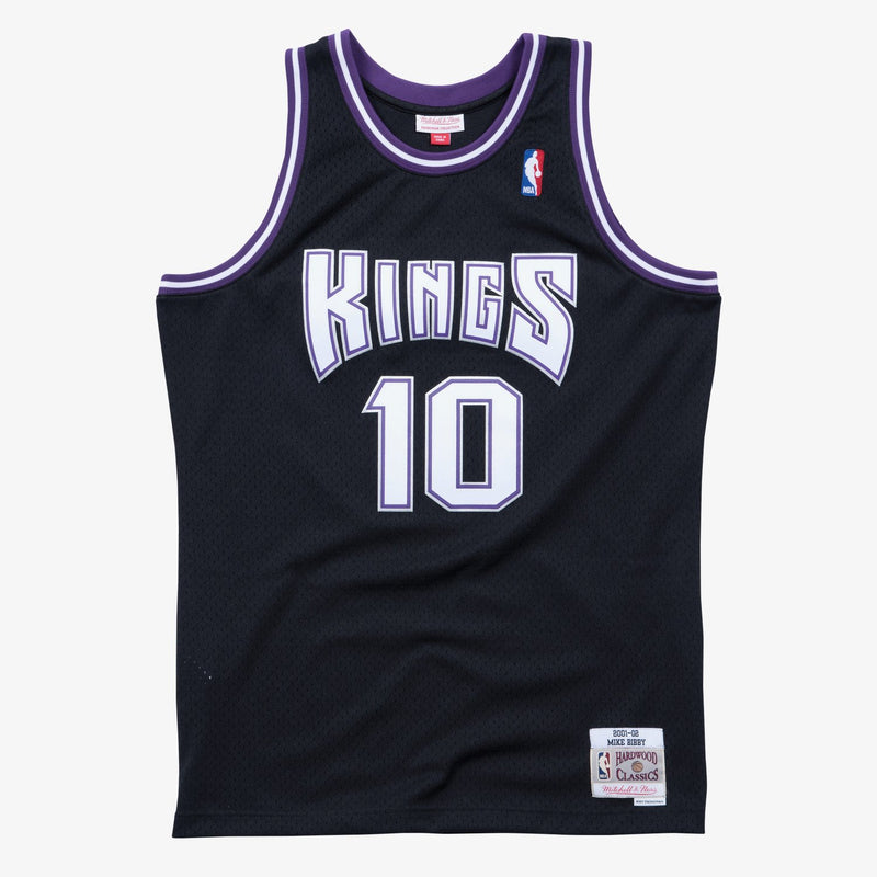 Mitchell & Ness Mike Bibby Black Sacramento Kings 2001/02 Hardwood Classics Swingman Player Jersey