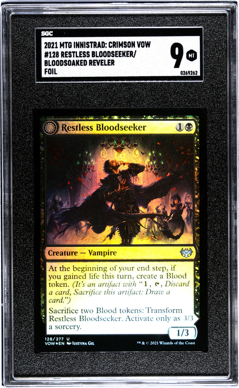 2021 Magic: The Gathering # Restless Bloodseeker/Bloodsoaked Reveler Innistrad: Crimson Vow SGC 9