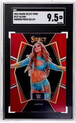 2022 Panini Select WWE Maroon Prizm Aliyah #127 Premier Level /149 SGC 9.5