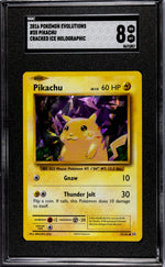 2016 Evolutions #35/108 Pikachu Cracked Ice Holographic SGC 8