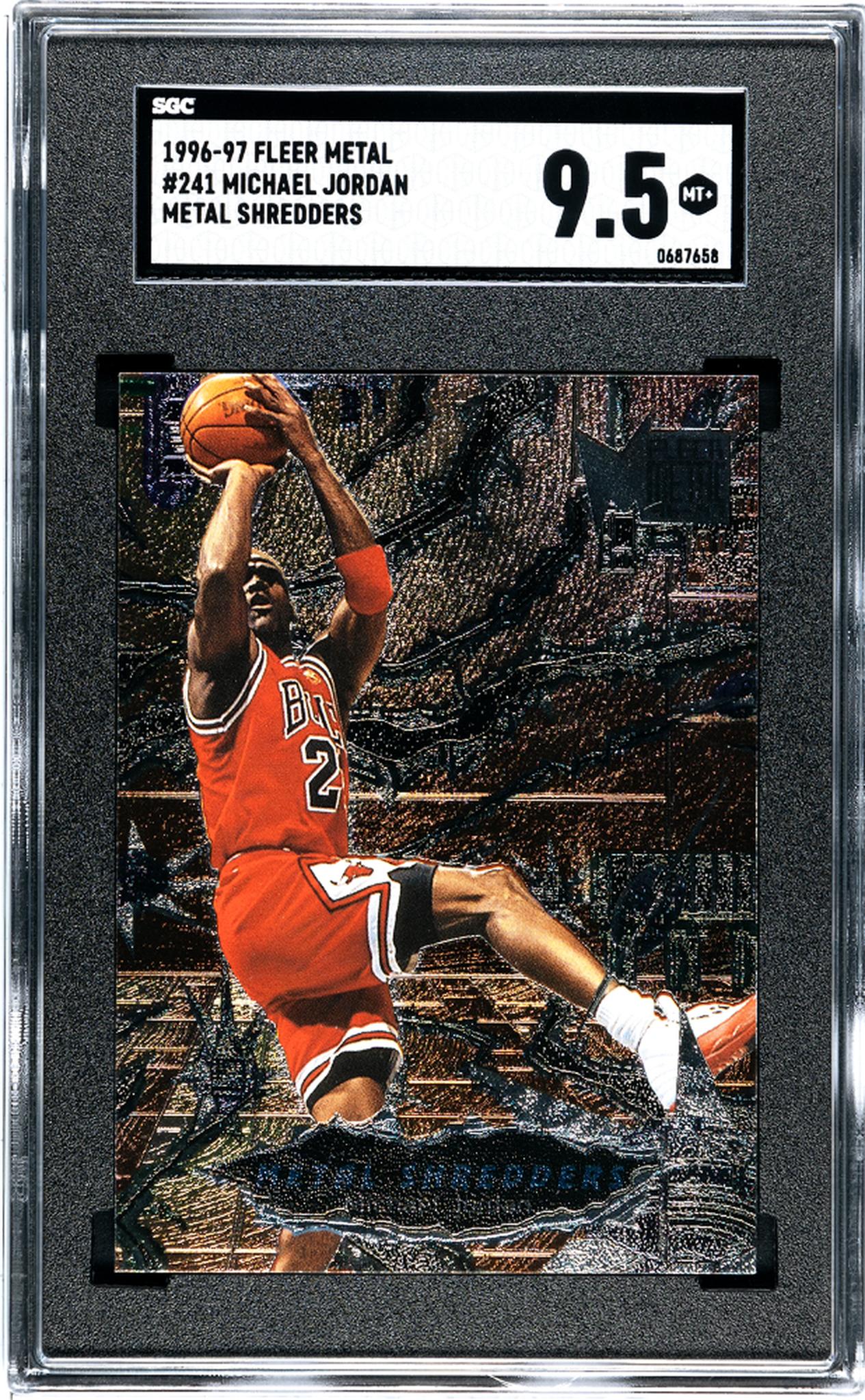 1996-97 Fleer Metal Metal Shredders Michael Jordan #241 SGC 9.5