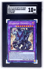 2022 Yu-Gi-Oh! Battle Of Chaos #BACH-EN040 Guardian Chimera Secret Rare 1stEd. SGC 10
