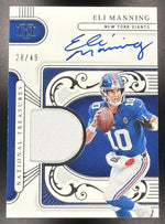 2025 Panini National Treasures Eli Manning #MTS-EMG Material Signatures /49 MEM Auto
