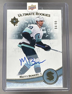 2022 Upper Deck Ultimate Rookies Matty Beniers Auto /99 #191