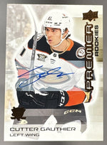 2024-25 Upper Deck Premier Cutter Gauthier Rookie Auto Bronze #113