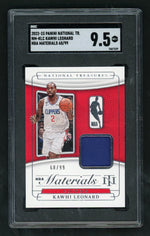 2022 Panini National Treasures NM-KLC Kawhi Leonard NBA Materials /99 SGC 9.5 MT+ Clippers