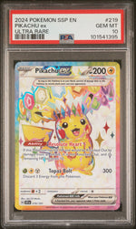 2024 Pokemon Scarlet and Violet Surging Sparks Ultra Rare Pikachu Ex #219 PSA 10