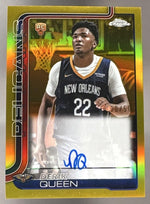 2025 Topps Chrome Derik Queen Rookie RC True Gold Refractor Auto /50