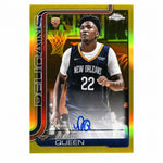2025 Topps Chrome Derik Queen Rookie RC True Gold Refractor Auto /50
