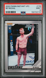 2022 Panini Instant UFC Bo Nickal #118 /2558 /1 PSA 9