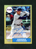 2022 Topps Chrome 1987 Gold Freddie Freeman Auto /50
