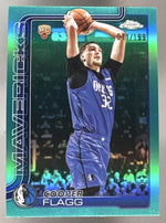 2025 Topps Chrome #251 Cooper Flagg Rookie True Aqua Refractor RC /199