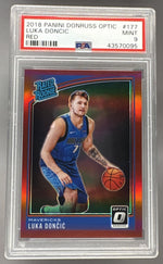 2018 Donruss Optic Rated Rookie Red Luka Doncic #177 /99 PSA 9
