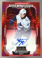 2025 O-Pee-Chee Platinum Kirill Kudryavtsev Rookie RC Auto Red Prism /50