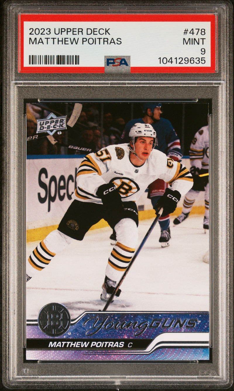 2023 Upper Deck Matthew Poitras #478 PSA 9