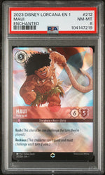 2023 Disney Lorcana the First Chapter Hero To All Enchanted Maui #212 PSA 8