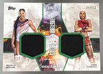 2025 Topps WWE Exalted Bianca Belair/Jade Cargill Tag Team Relics Patch Green /50