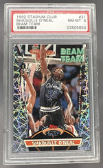 1992 Stadium Club Beam Team Shaquille O'Neal #21 PSA 8