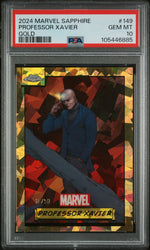 2024 Topps Chrome Marvel Sapphire Edition Gold Professor Xavier #149 /50 PSA 10