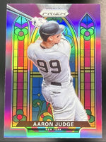 2021 Panini Prizm Aaron Judge #SG-5 Stained Glass Purple Yankees
