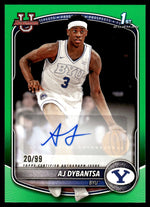 2025 Bowman U AJ Dybantsa 1st True Green Auto /99