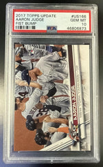 2017 Topps Update Horizontal Fist Bump Variation Aaron Judge #US166B PSA 10