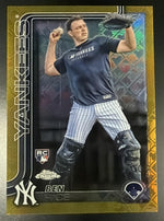 2025 Topps Chrome #139 Ben Rice Rookie RC Image Variation Gold LogoFractor /50