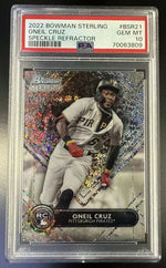 2022 Bowman Sterling Speckle Refractor Oneil Cruz #BSR21 /199 PSA 10