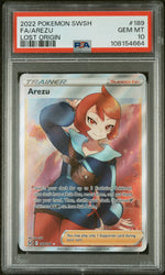 2022 Pokemon SWSH #189 Arezu Lost Origin PSA 10