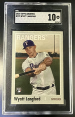 2024 Topps Archives #199 Wyatt Langford Rookie RC SGC 10
