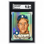 2022 Topps X Naturel #A-7 Eddie Mathews Seafoam Foil Encased Art /75 SGC 9.5