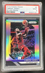 2018 Panini Prizm Silver Prizm LeBron James #6 PSA 9