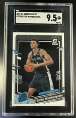 2023-24 Donruss Optic #225 Victor Wembanyama Rated Rookie SGC 9.5