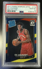 2017 Donruss Optic Rated Rookie Red and Yellow OG Anunoby #178 PSA 10