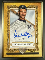2025 Topps Gilded Don Mattingly Gallery of Gold Framed Auto /50