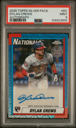 2025 Topps Chrome #DC Dylan Crews 1990 Topps Baseball /199 PSA 9