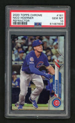 2020 Topps Chrome Refractor Nico Hoerner #161 PSA 10