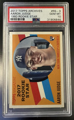 2017 Topps Archives '60 Rookie Star Aaron Judge #RS9 PSA 10