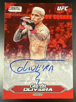 2025 Stadium Club Charles Oliveira Red Auto /50